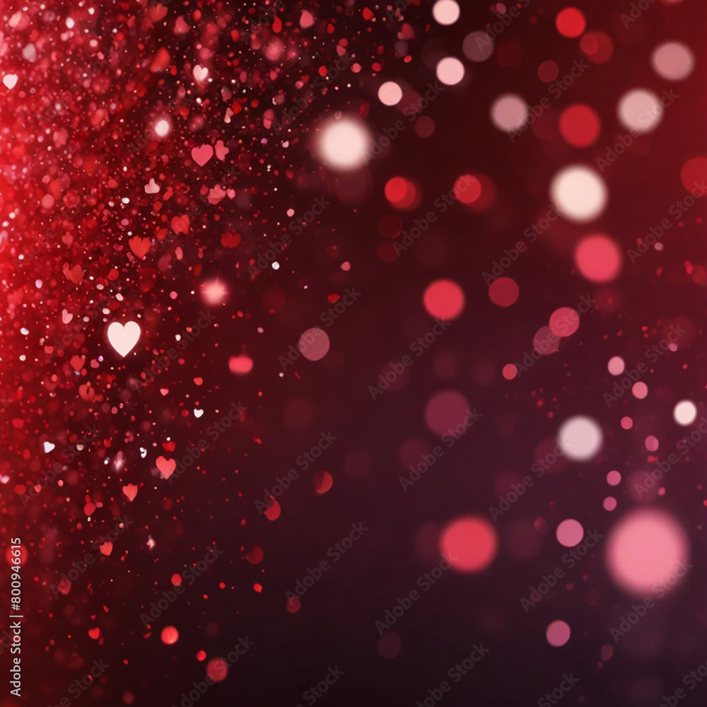 Red blurred abstract shiny valentines day background with bokeh effect, festive pink glitter sparkles Red blurred abstract shiny valentines day background with bokeh effect, festive pink glitter sparkles