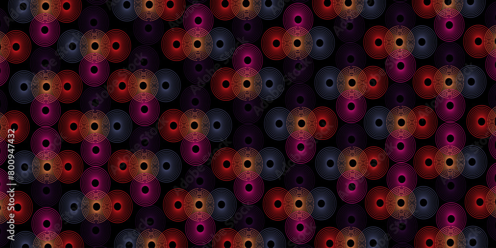Design elements. purple red yellow blue lines circle ring. Vector illustration. Isolated on black background. Design elements. purple red yellow blue lines circle ring. Vector illustration. Isolated on black background.