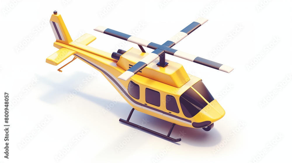 3d isometric view of an helicopter 3d isometric view of an helicopter