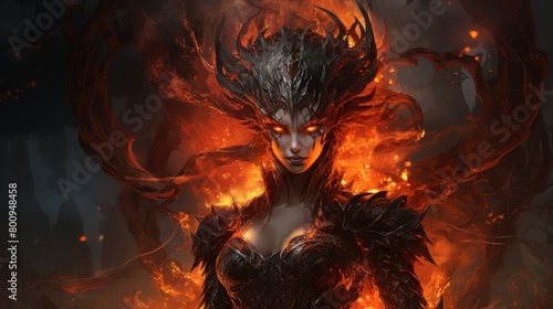 Fiery Demonic Warrior © Balaraw