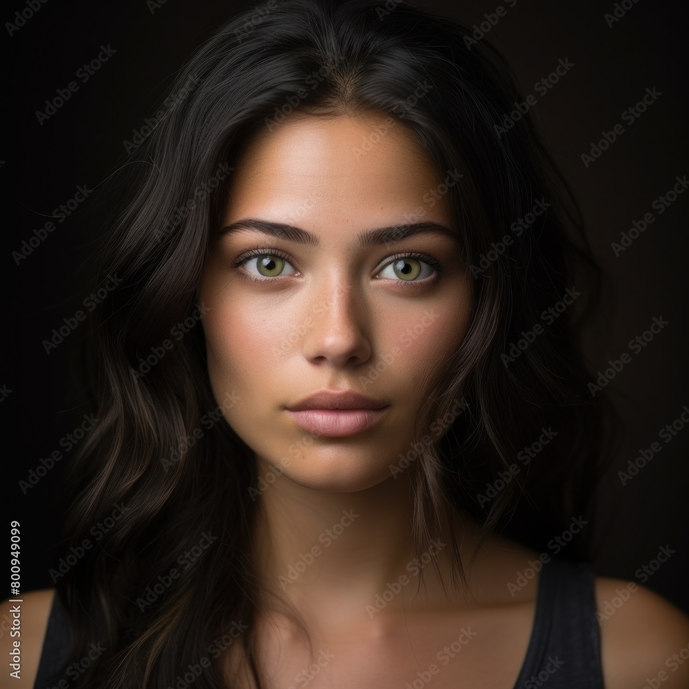 Captivating Portrait of a Mysterious Woman Captivating Portrait of a Mysterious Woman
