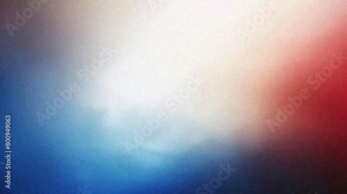 Whispering Hues: Grainy Gradient in Muted Blue, Red & White