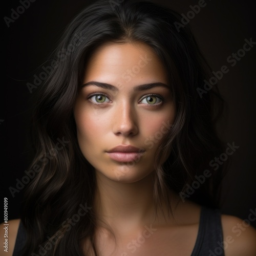 Wallpaper Mural Captivating Portrait of a Mysterious Woman Torontodigital.ca