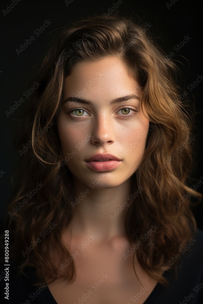 Captivating Portrait of a Thoughtful Woman Captivating Portrait of a Thoughtful Woman
