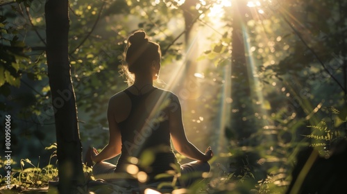 Bewusstsein und Natur: Meditation im Waldlicht