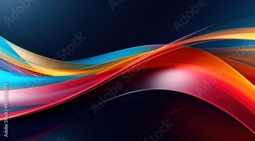 Vibrant abstract background with dynamic waves of color