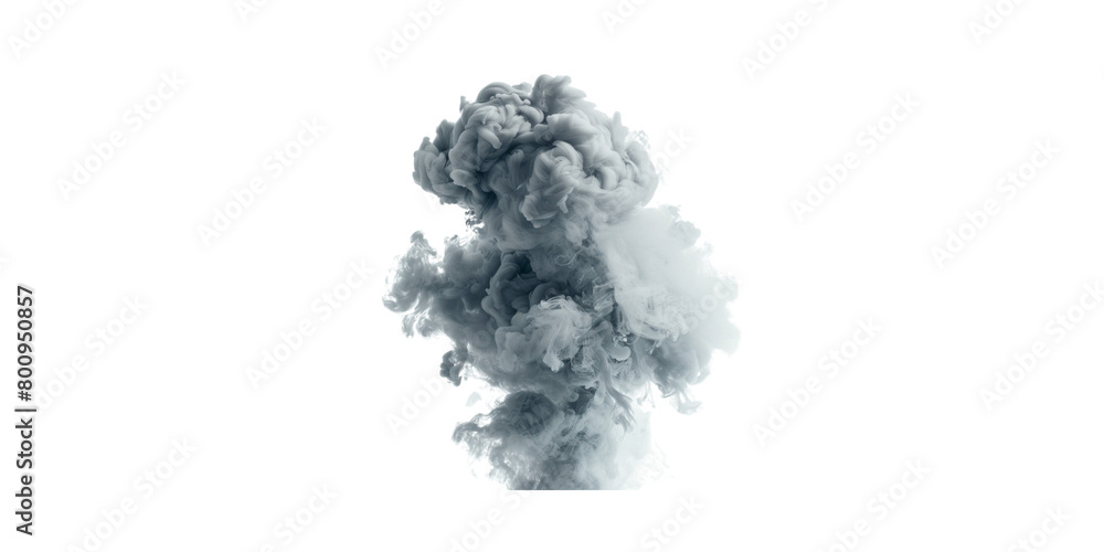 smoke cloud, smoke plume, grey, isolated on white background, smoke cloud, smoke plume, grey, isolated on white background,