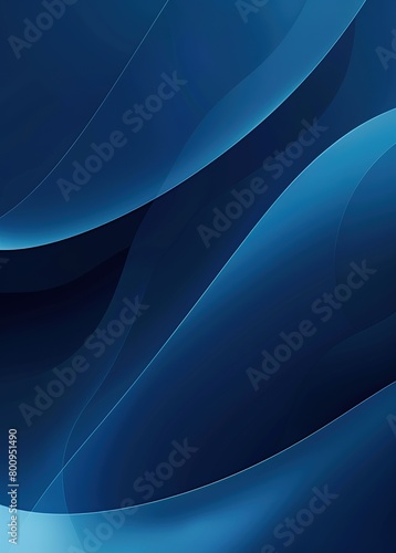 Tranquil Gradient Blue Background with Elegant Curves