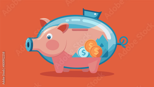 The concept of open and transparent budgeting captured in an image of a glass piggy bank with a clear view of its internal wealth.