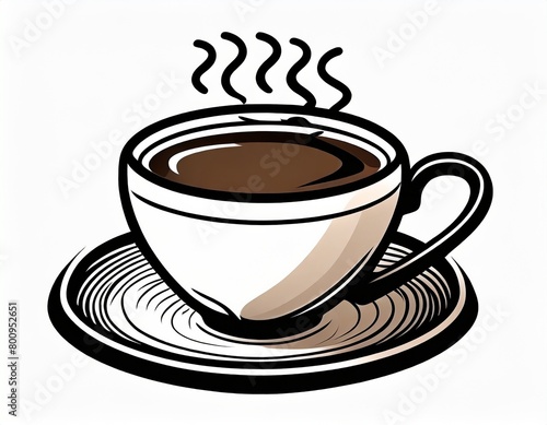 cup of coffee icon  vector image on white background
