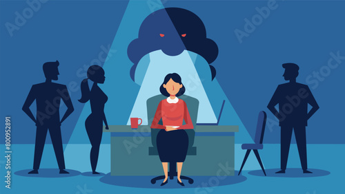 The shadow of suion loomed over the new employee as her coworkers questioned her motivations..