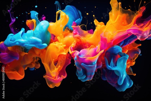 Vibrant Liquid Explosion of Color