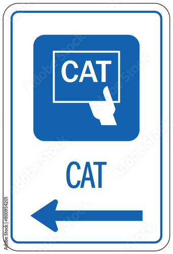 Hospital way finding sign cardiology computed axial tomography (CAT)