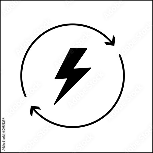 simple vector icon renewable energy