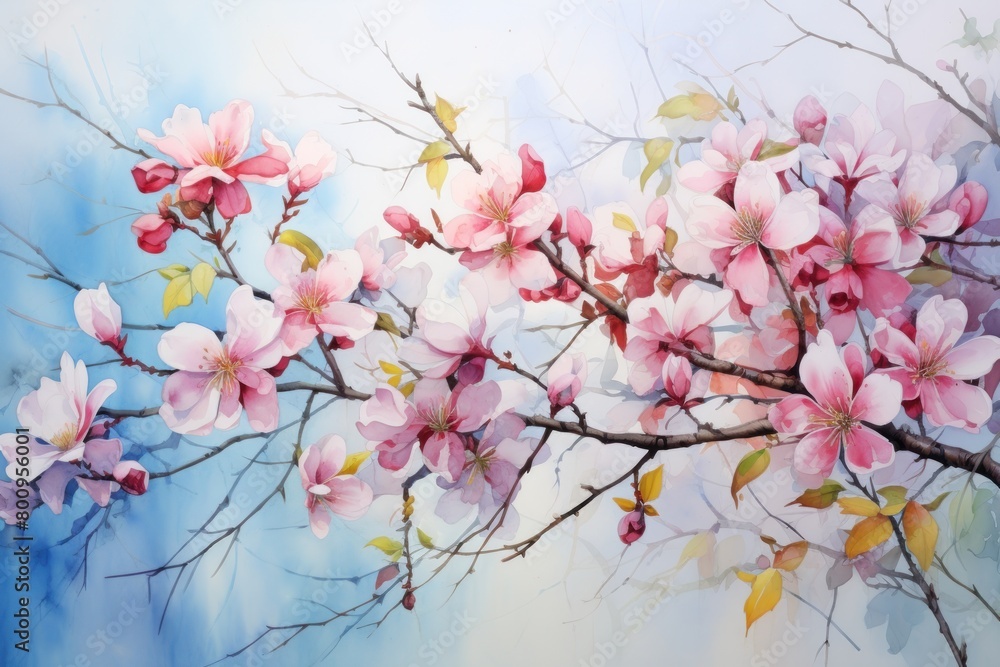 Fototapeta premium Blooming Cherry Blossoms in Spring