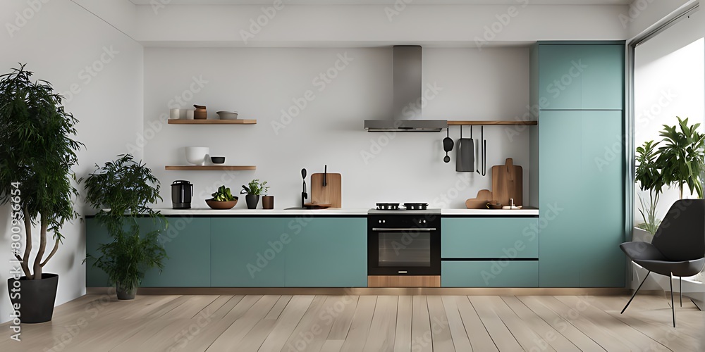 Minimal modern kitchen interior design. Minimal modern kitchen interior design.