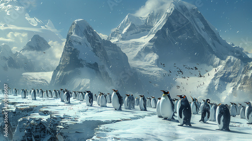 penguins colony photo