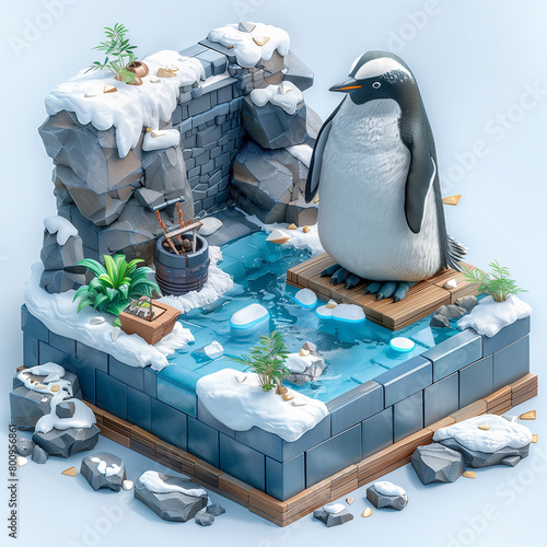 isometric of penguin