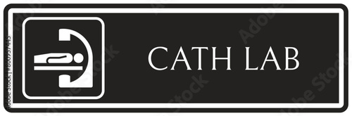 Hospital way finding sign CATH lab