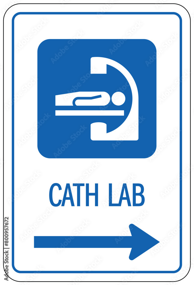 Hospital way finding sign CATH lab Hospital way finding sign CATH lab