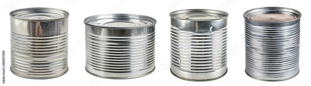 Tin can isolated on transparent background Tin can isolated on transparent background