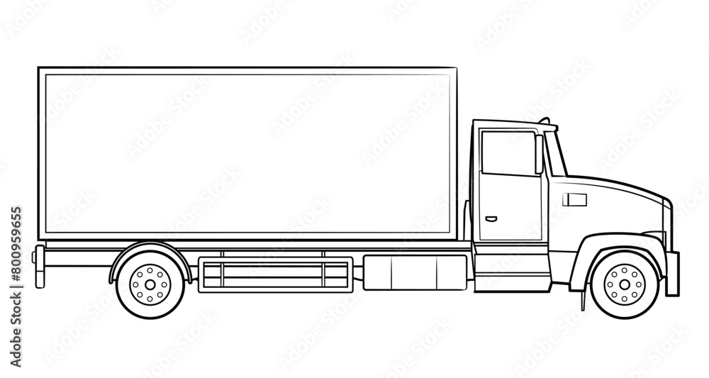 Classic truck - vector illustration of a vehicle. Classic truck - vector illustration of a vehicle.