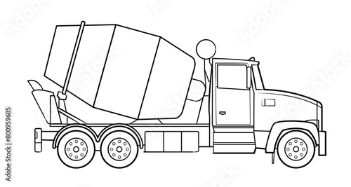 podklad-cConcrete mixer truck - vector illustration.ar-higher