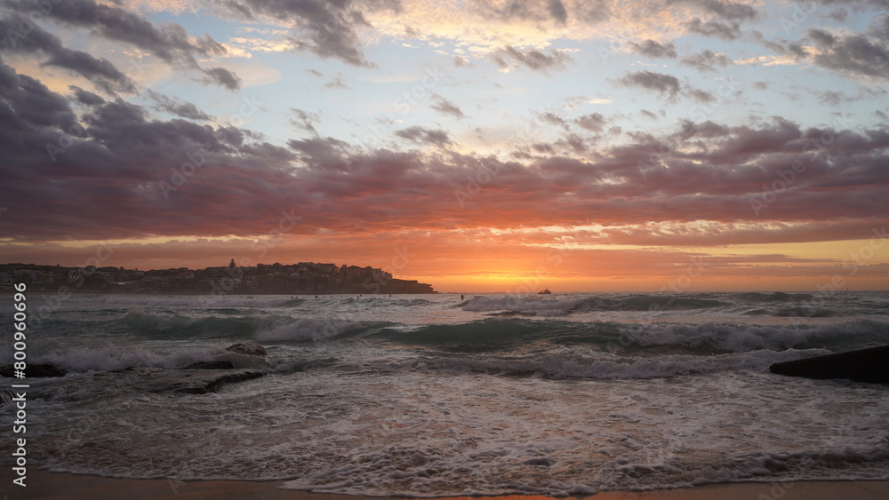 Beautiful Bondi Beach Sunrise Australia