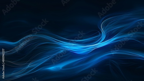 fondo abstracto. ondas azules en fondo oscuro