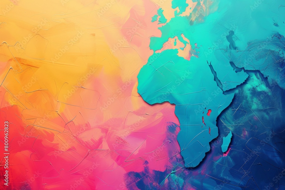 abstract background for Africa Day abstract background for Africa Day