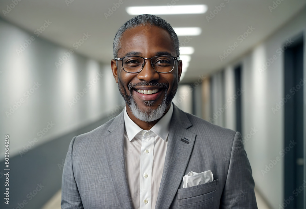 a black businessman in office lobby a black businessman in office lobby