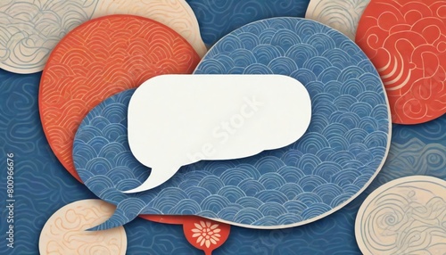 Digital Painting A Speech Bubble Icon Representing (1)