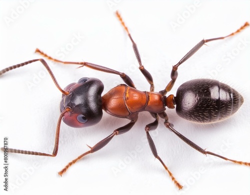 Black Ant isolated on white background