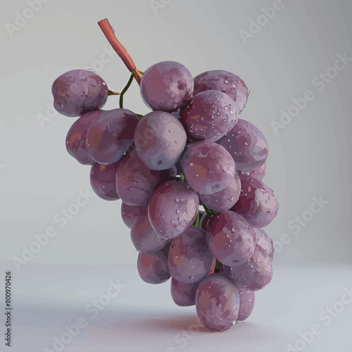 Bunch of grapes on a white background. Ripe grapes.