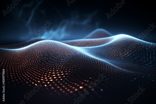 Abstract technology mesh digital line electronic network data innovation concept background.