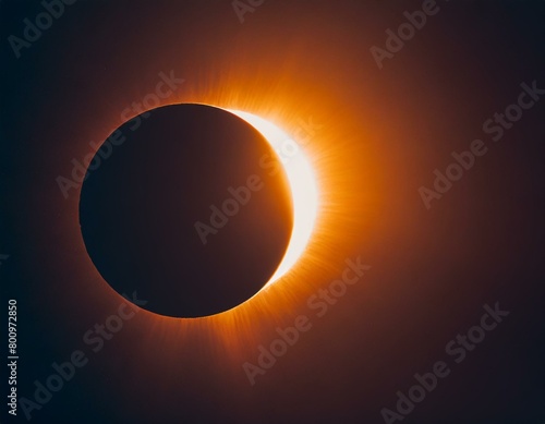 highly detailed image of a total solar eclipse, showing incredible detail of the sun's solar