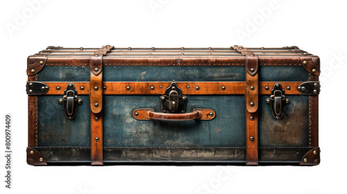 Wallpaper Mural An antique trunk rests elegantly on a pristine white surface Torontodigital.ca