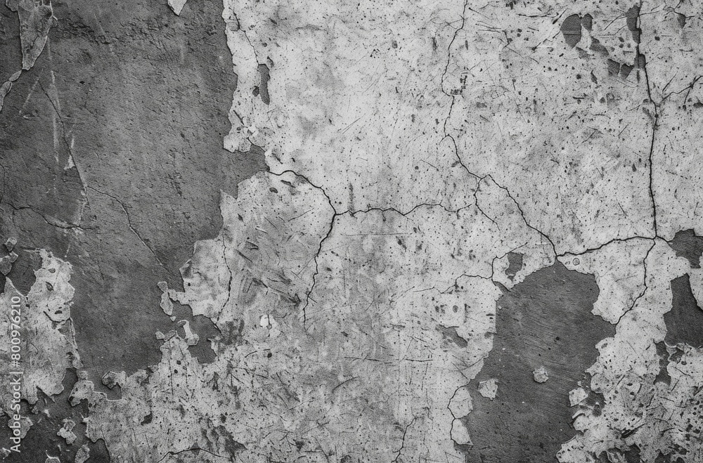 Obraz premium Gray cracked concrete wall texture