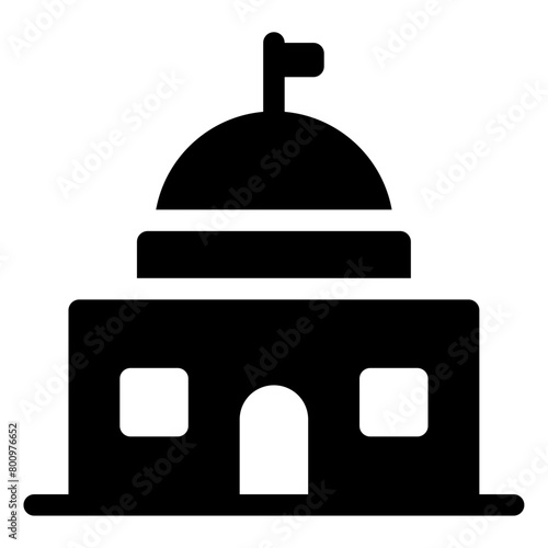 government building icon illustration