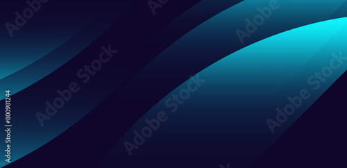 Dark blue abstract background with shiny blue elements. Elegant shapes. Modern design. Suit for banner, website, brochure, poster, desktop, flyer, cover, backdrop. Vector illustration