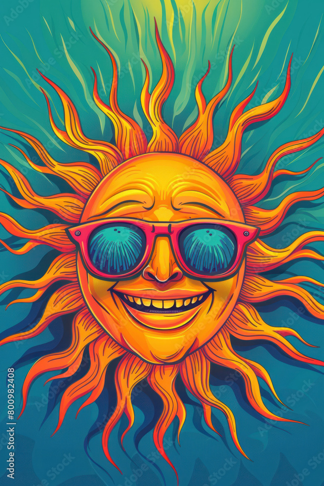 Happy Sun with Sunglasses Illustration, International Sun Day, the importance of solar energy, Sun’s contributions to life on Earth.