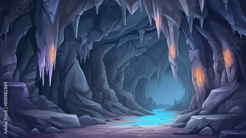  Mystical Crystal Cave Fantasy Illustration