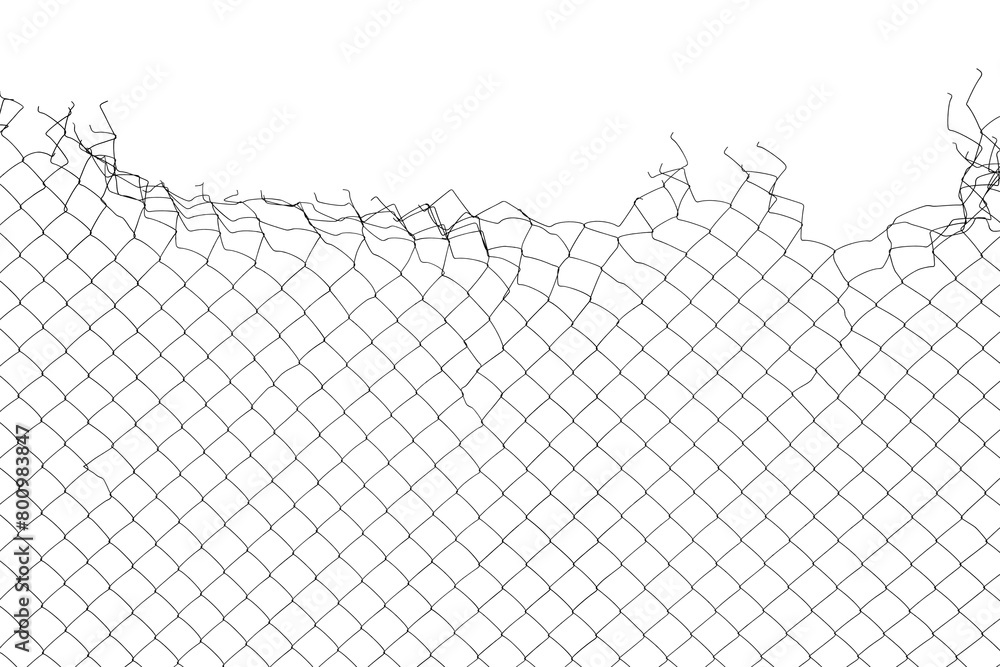 Metal mesh fence texture. Object isoltaed on white background Metal mesh fence texture. Object isoltaed on white background
