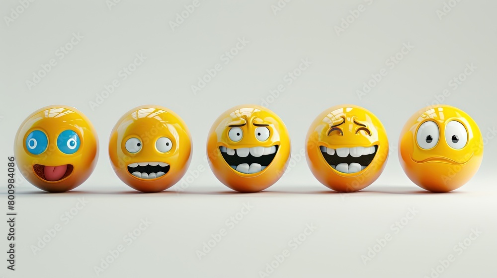Circle face vector emoji. Large collection of emoticons. Funny emoticons faces with facial expressions. New Modern Emoticons 3D Design Vector Set with Different Reactions for Social Networks. Circle face vector emoji. Large collection of emoticons. Funny emoticons faces with facial expressions. New Modern Emoticons 3D Design Vector Set with Different Reactions for Social Networks.