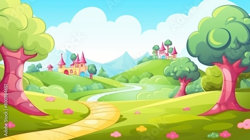 Sugar-Coated Fantasy Land Illustration