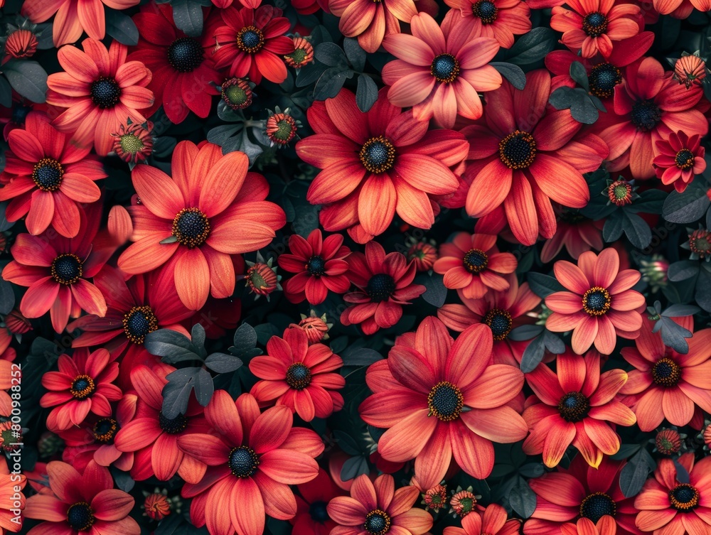 Seamless pattern colorful flowers background wallpaper Seamless pattern colorful flowers background wallpaper
