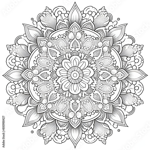 **pattern, mandala style, coloring page, fine contour, white background, unique, original, soft, cozy --v 4** - Upscaled by (fast)