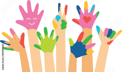 Painting Art Style Hand Cut Off Banner