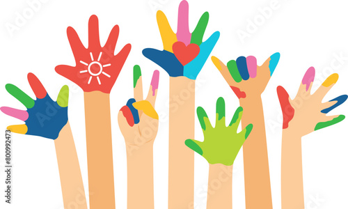 Painting Art Style Hand Cut Off Banner