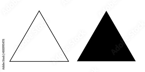 illustration white and black of an triangle background